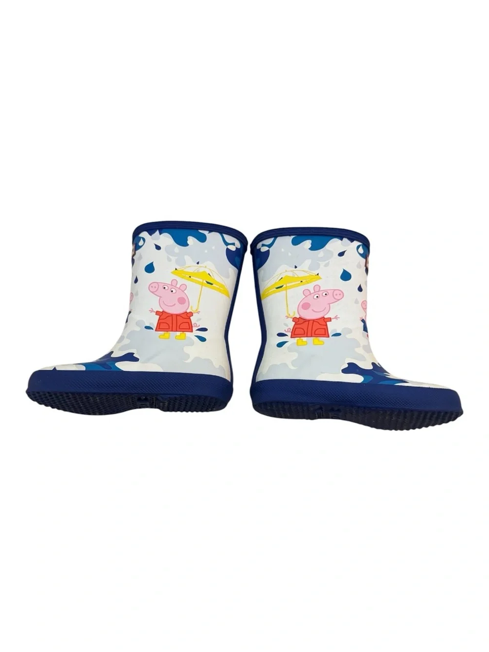 Hunter x Peppa Pig Muddy Puddles Rain Boots Blue Girls 10 Boys 9